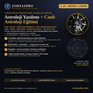 2.⁠ ⁠Ay · Astroloji Eğitim + ZodyaxPro Lisans<br><span style="font-size:12px">17 ARALIK 2026</span>